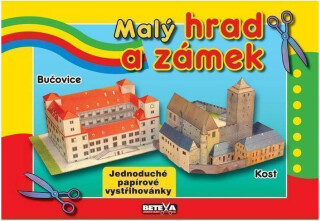 Malý hrad a zámek - Jednoduché papírové vystřihovánky - neuveden