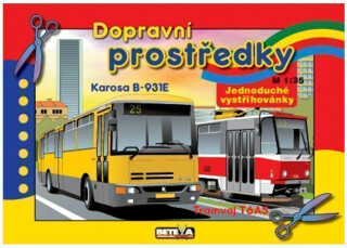 Dopravní prostředky - vystřihovánky - neuveden