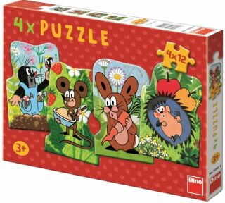Puzzle Krteček - 4x12 dílků - neuveden