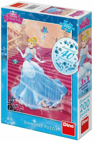 Popelka na schodech - Diamond puzzle 200 dílků - neuveden