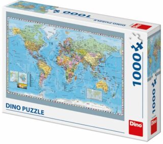 Politická mapa světa 1000 puzzle - neuveden
