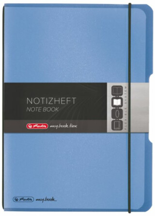 Herlitz zápisník A5 modrý čtverečkovaný - 