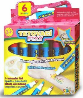 Tetovací fixy 6ks - 