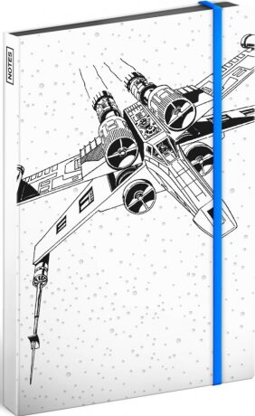 Notes - Star Wars/X-Wing, nelinkovaný, 13 x 21 cm - neuveden
