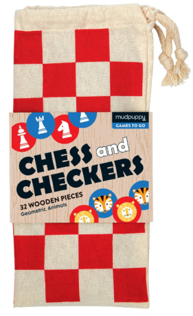 Chess and Checkers: Geometric Animals/Cestovní šachy: Zvířata - neuveden