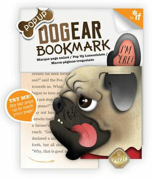 Záložka psí ucho - Doug (mops) - 