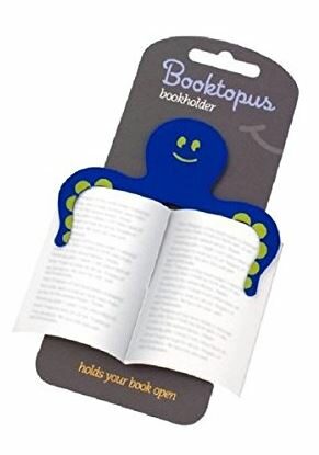 Držák na knihu - chobotnice - modrý - 