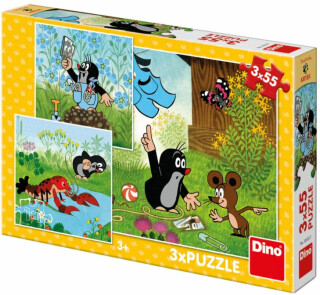 Puzzle Krteček a kalhotky - 3x55 dílků - neuveden