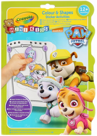 Omalovánky se samolepkami Tlapkové patroly - 