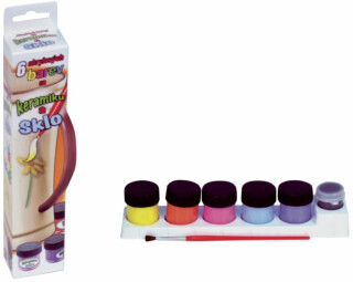Barvy na keramiku a sklo 6ks - 