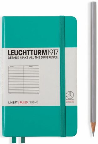 Zápisník Leuchtturm1917 Emerald Pocket linkovaný - 