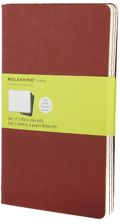 Sešity MOLESKINE 3 ks čisté červené L - neuveden