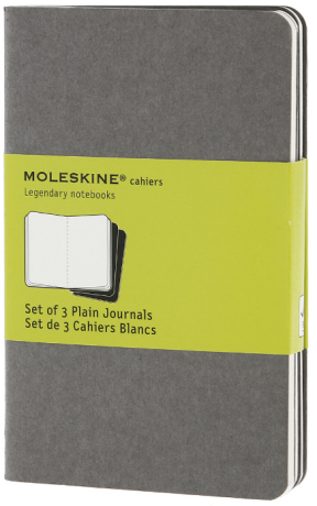 Moleskine Sešity 3 ks šedé S, čisté - neuveden