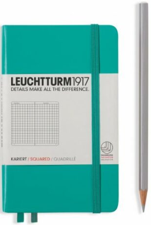 Zápisník Leuchtturm1917 Emerald Pocket čtverečkovaný - 