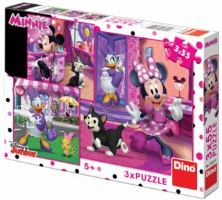 Puzzle Den s Minnie - 3x55 dílků - Walt Disney