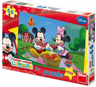 Puzzle Mickey Mouse na pikniku - 66 dílků - neuveden