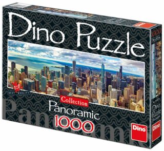 Panoramatické puzzle Chicago - 1000 dílků - 