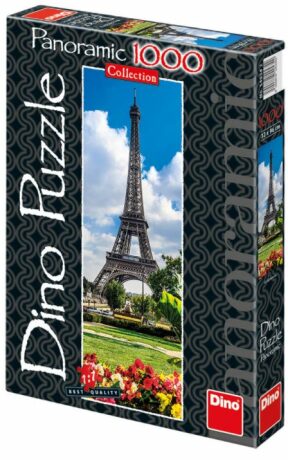 Panoramatické puzzle Eiffelova věž na jaře - 1000 dílků - 
