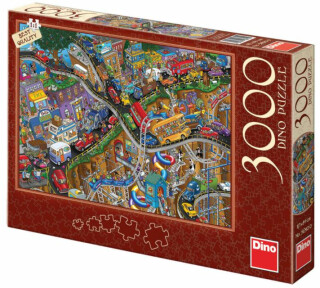 Puzzle Bláznivá jízda - 3000 dílků - 
