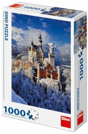 Neuschwanstein v zimě: puzzle 1000 dílků - neuveden