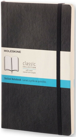 Zápisník Moleskine - měkké desky, L, tečkovaný - černý - neuveden
