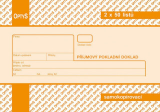 Příjmový doklad A6 1081 - neuveden