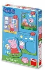 PEPPA PIG - RODINA 3-5 baby Puzzle set - Peppa Pig (325135) - neuveden