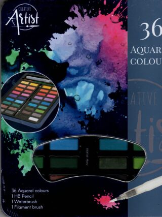 Grafix Akvarelové barvy v kovovém boxu 36 barev - neuveden
