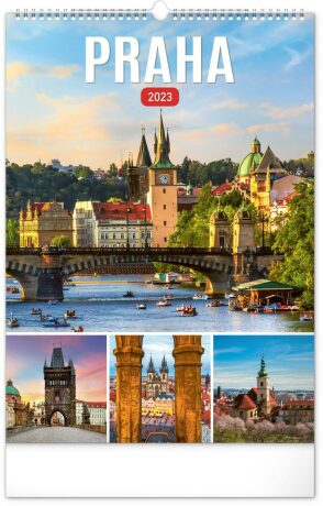 Nástěnný kalendář Praha 2023 - neuveden