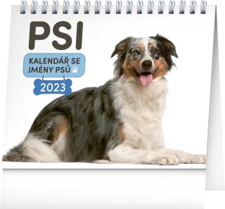 Stolní kalendář Psi - se jmény psů 2023 - neuveden