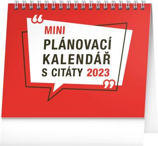 Stolní kalendář Plánovací s citáty 2023 - neuveden