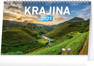 Stolní kalendář Krajina CZ/SK 2023 - neuveden