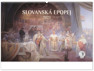 Nástěnný kalendář Slovanská epopej - Alfons Mucha 2023 - neuveden