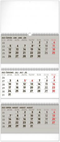 Nástěnný kalendář 3měsíční standard skládací CZ 2023 - neuveden