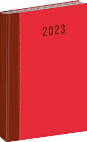 Denní diář Cambio 2023, červený - neuveden