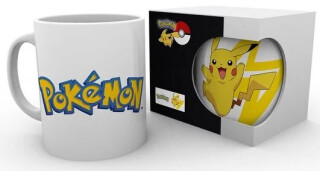 Pokémon Hrnek: Logo & Pikachu 320 ml (poškozené) - neuveden