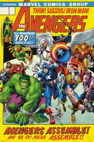 Plakát 61x91,5cm – Avengers - 100th Issue - 