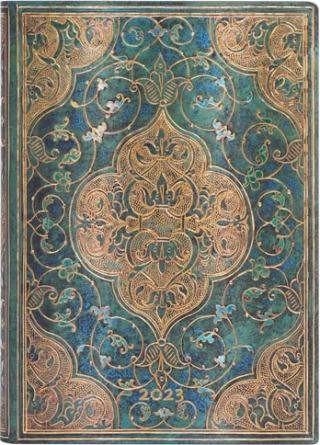 Diář Paperblanks 12M 2023 Turquoise Chronicles Midi DAY - 