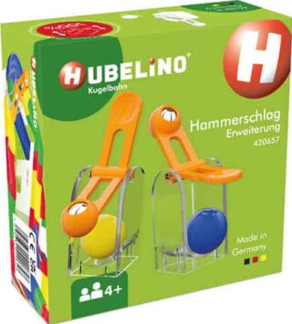 HUBELINO Kuličková dráha - rozšíření 6 ks, Gravitační kladivo - 