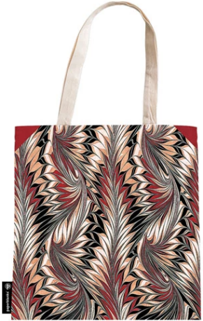 Cockerell Marbled Paper / Rubedo / Canvas Bag / - 