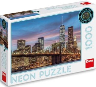 Puzzle New York neon 1000 dílků - neuveden