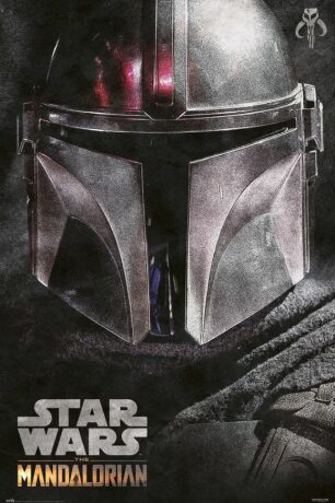 Plakát 61x91,5cm - Star Wars: The Mandalorian - Helmet - 