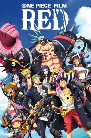 Plakát 61x91,5cm - One Piece: Red - Full Crew - 