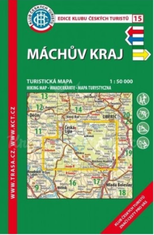 KČT 15 Máchův kraj 1:50 000/ 8. vydání 2023 - neuveden