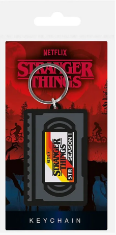 Stranger Things Klíčenka gumová - VHS - neuveden