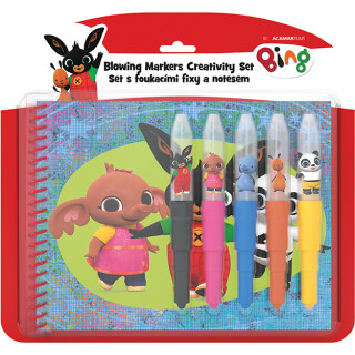 Set s foukacími fixy a notesem Bing - neuveden