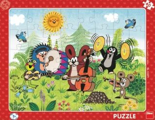 Deskové puzzle Krtek a kapela 40 dílků - neuveden