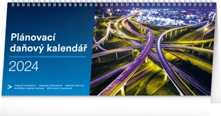 Kalendář 2024 stolní: Plánovací daňový, 33 × 14,5 cm - neuveden