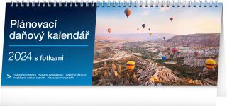 Plánovací daňový kalendář s fotkami 2024 - stolní kalendář - neuveden