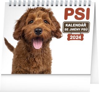 Stolní kalendář Psi - se jmény psů 2024 - neuveden
